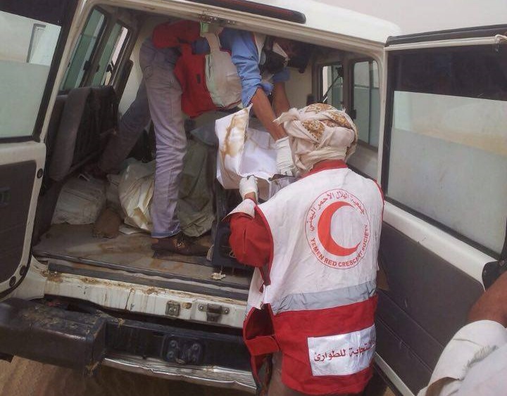 عملية تبادل 12 جثة بين الجيش الوطني وميليشيا الحوثي في شبوة