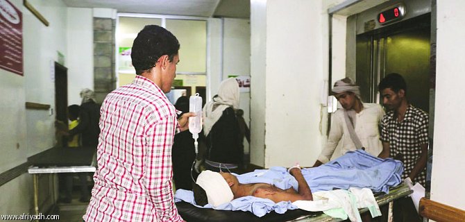 عدد كبير من الجرحى تكدسوا في المستشفيات التي تعاني من نقص في العلاج والأطباء