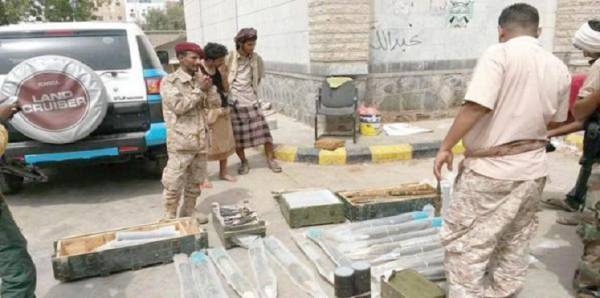 الحزام الامني بمحافظة لحج يضبط 5 اطنان من المتفجرات كانت في طريقها إلى عدن
