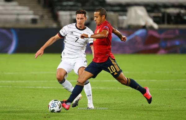 التعادل الايجابي يحسم مباراة اسبانيا والمانيا في الجولة الاولى من دوري الامم الأوروبية