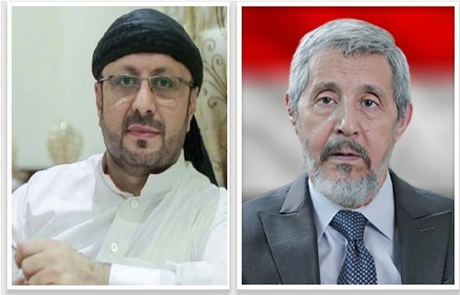 تعزية من أمين حزب الاصلاح عبد الوهاب الآنسي للنائب مفضل الأبارة في وفاة والدته